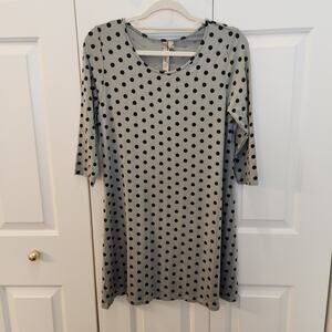 Comfy USA Womans Size S Polka Dot 1/4 Sleeve Dress